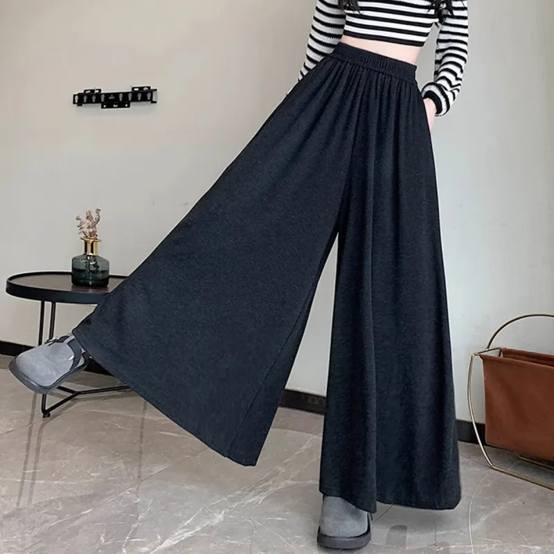 Ya Sheep People Casual Pants Women's Black Gray Color-2