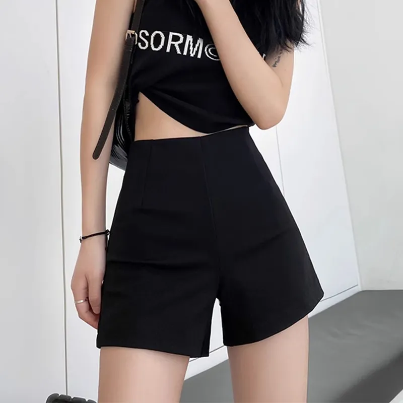 Ya Sheep People Casual Shorts Women's Black-2