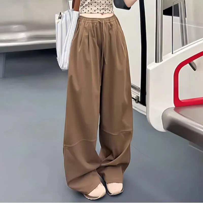 Ya Sheep People Casual Pants Women's Khaki-3