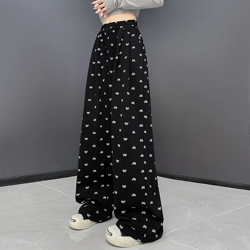 Ya Sheep People Casual Pants Women's Black-2