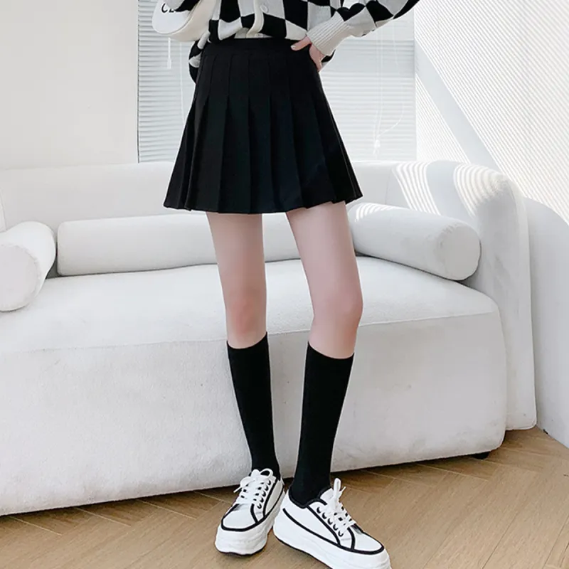 Ya Sheep People Casual Short Skirts Women's Black-1