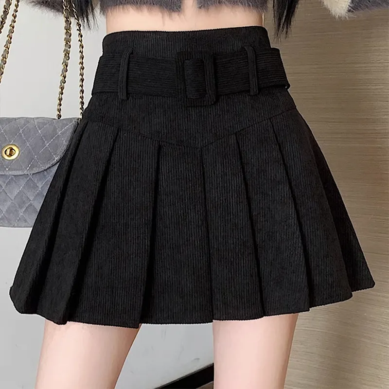 Ya Sheep People Casual Short Skirts Women's Black-4