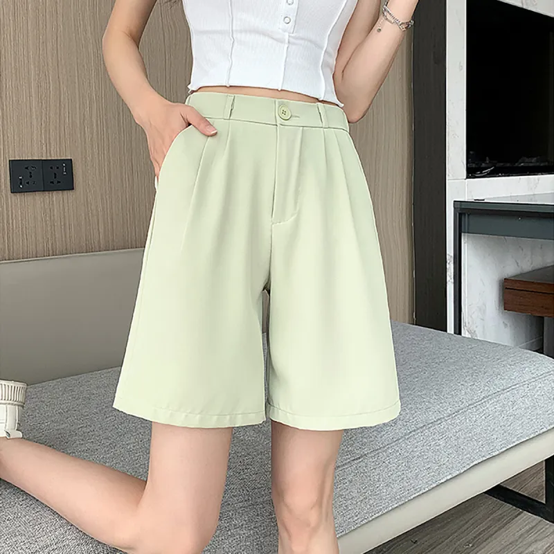 Ya Sheep People Casual Shorts Women's Khaki-4