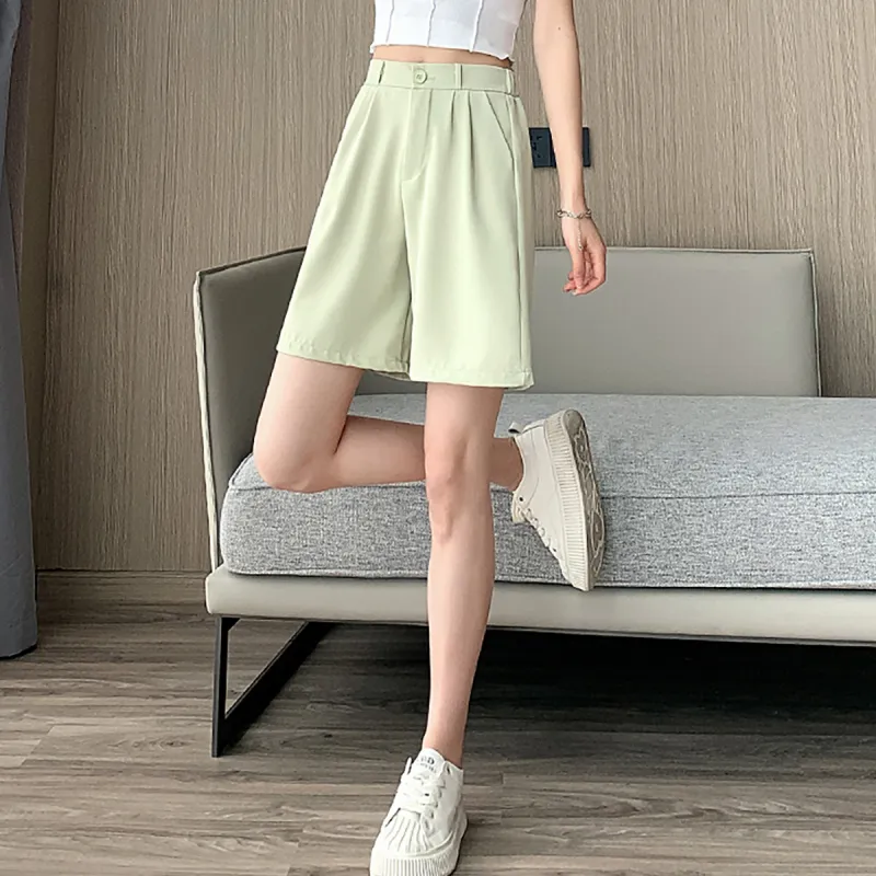 Ya Sheep People Casual Shorts Women's Khaki-9
