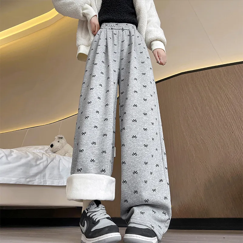 Ya Sheep People Casual Pants Women's Light Gray-2