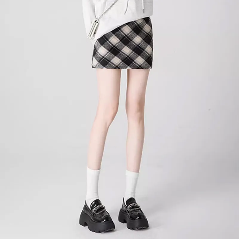 Ya Sheep People Casual Short Skirts Women's Black-4