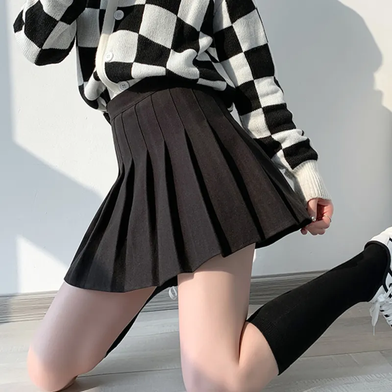 Ya Sheep People Casual Short Skirts Women's Black-4