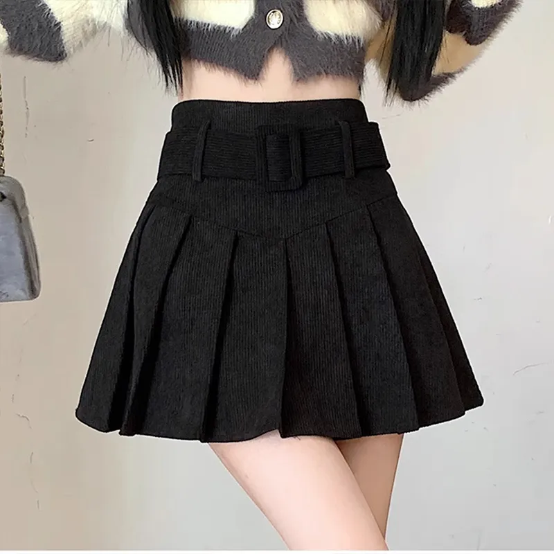Ya Sheep People Casual Short Skirts Women's Black-3