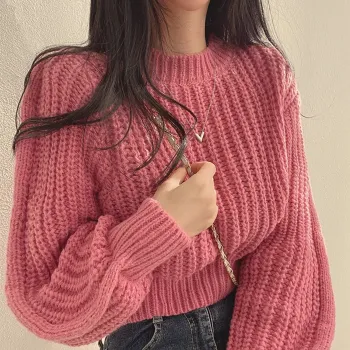 Ya Sheep People Knitwear Women's Pink