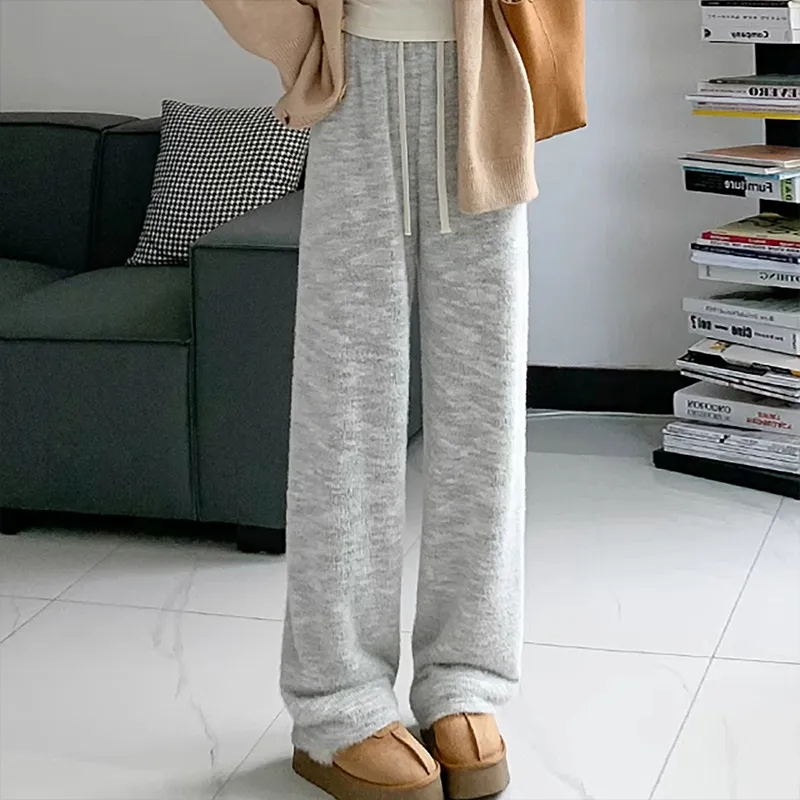 Ya Sheep People Casual Pants Women's Light Gray-1