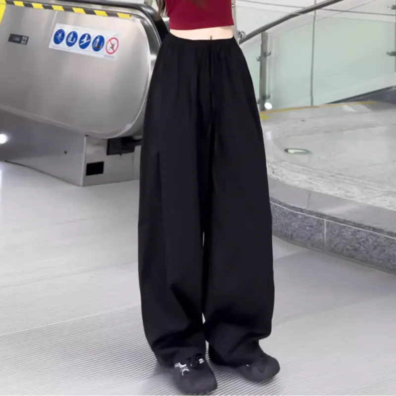 Ya Sheep People Casual Pants Women's Black-3