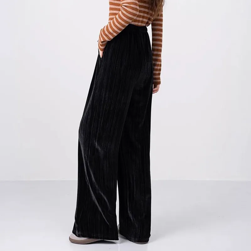 Ya Sheep People Casual Pants Women's Black-3