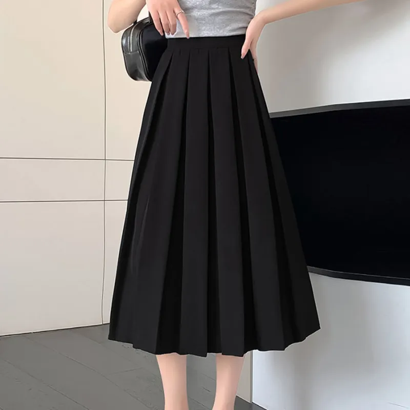 Ya Sheep People Casual Long Skirts Women's Black-5