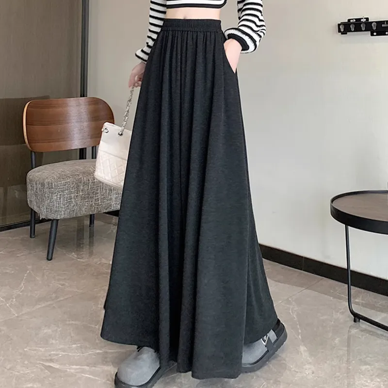Ya Sheep People Casual Pants Women's Black Gray Color-1
