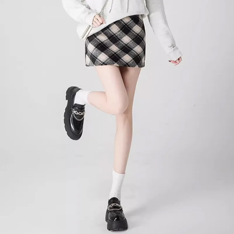 Ya Sheep People Casual Short Skirts Women's Black-2