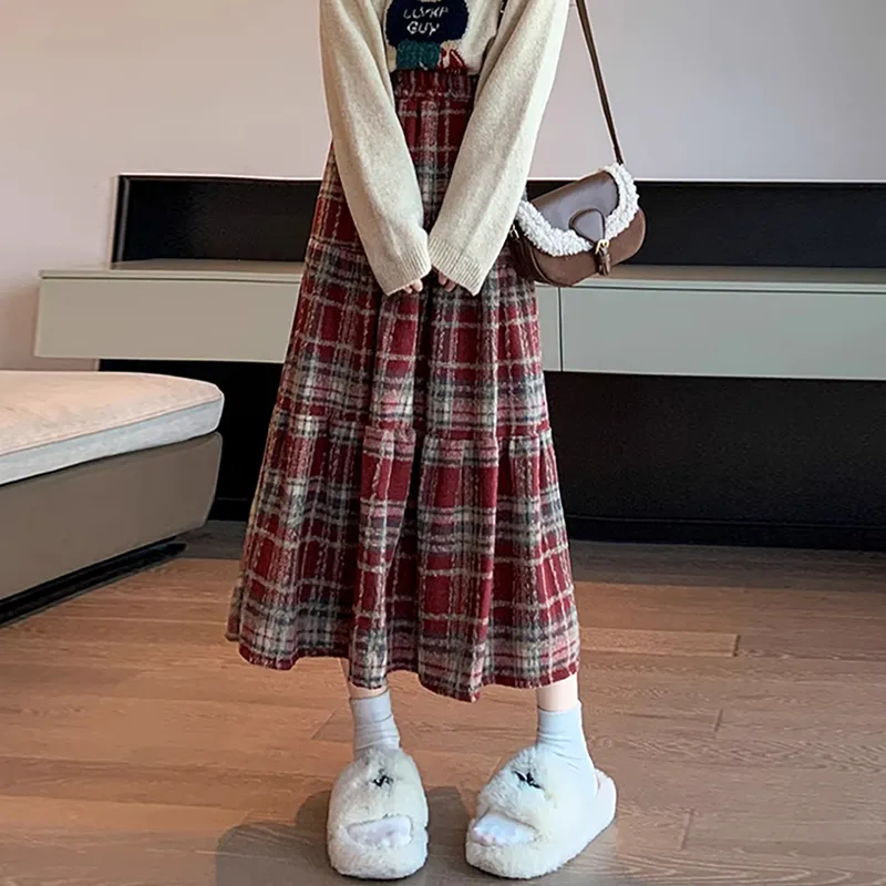 Ya Sheep People Casual Long Skirts Women's-4