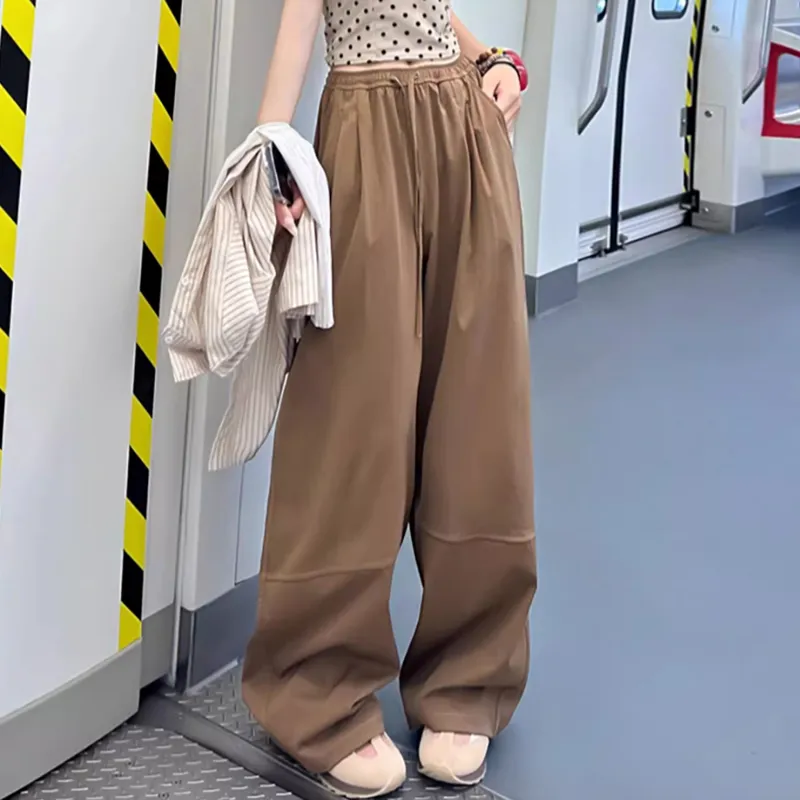 Ya Sheep People Casual Pants Women's Khaki-1