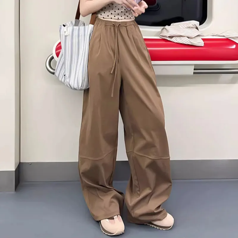 Ya Sheep People Casual Pants Women's Khaki-2