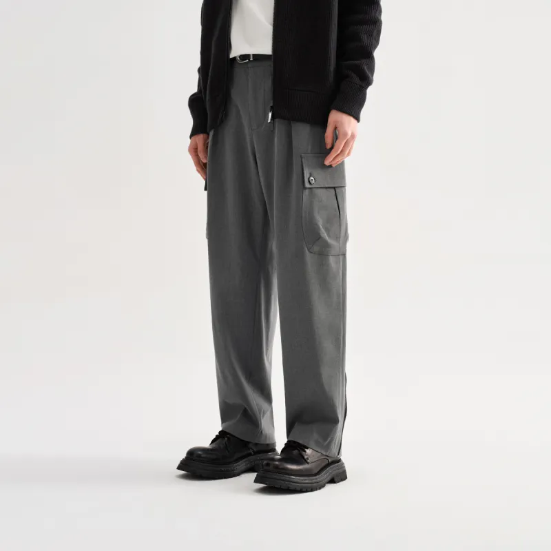 CHINISM Cargo Pants Unisex Dark Gray-6