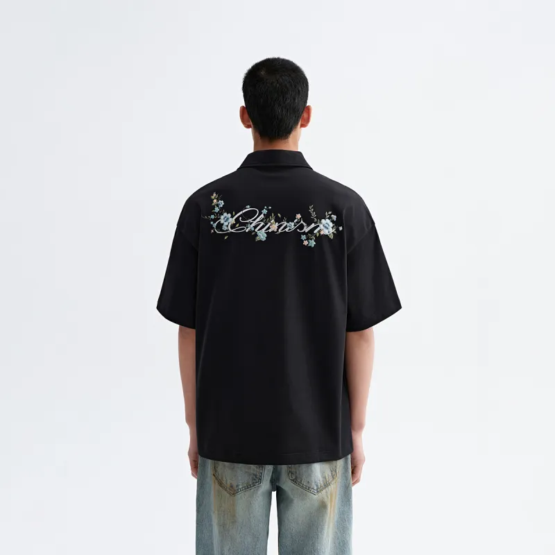 CHINISM Polo Shirt Unisex Black-6