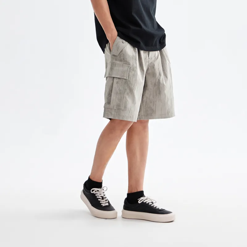 CHINISM Casual Shorts Unisex Gray-5