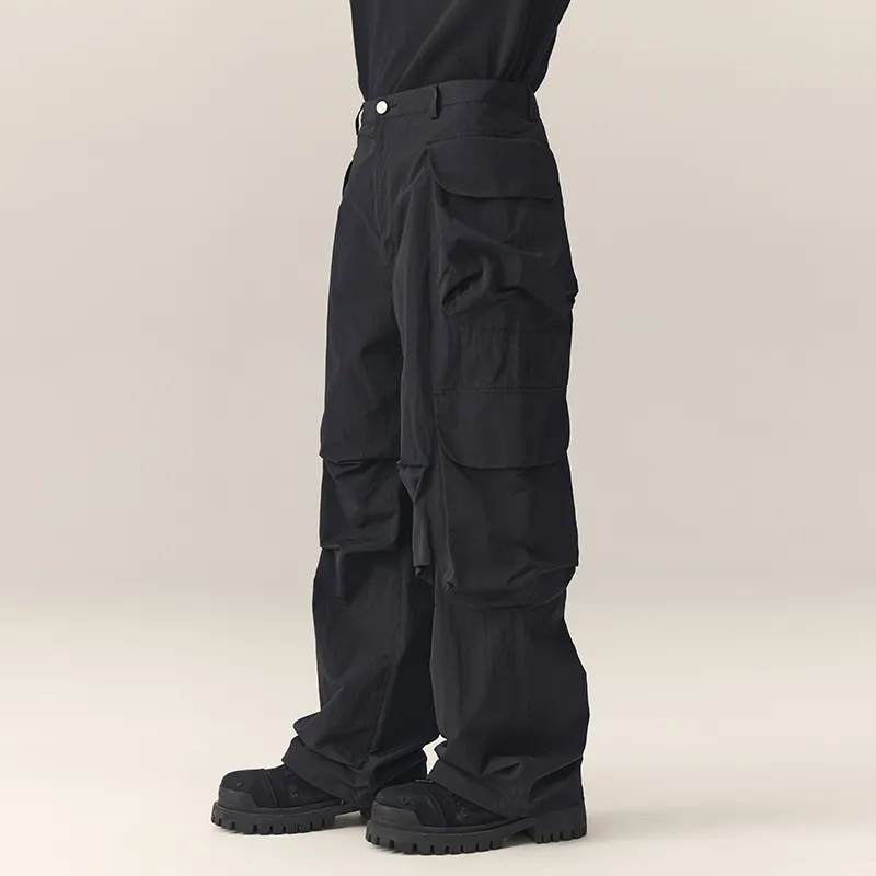 CHINISM Casual Pants Unisex Black-5