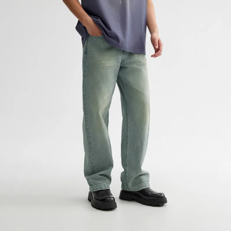 CHINISM Jeans Unisex Washed Blue-5