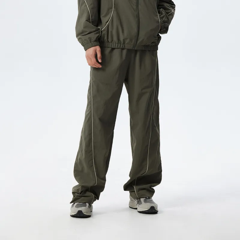 CHINISM Casual Pants Unisex Green-3