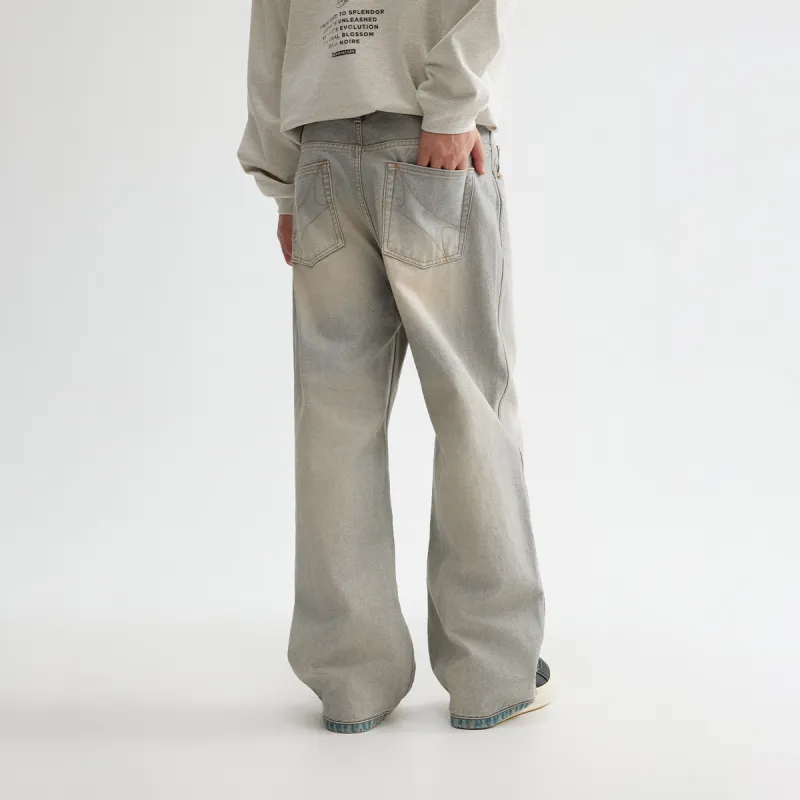 CHINISM Blackwater Series Jeans Unisex Washed Blue-3
