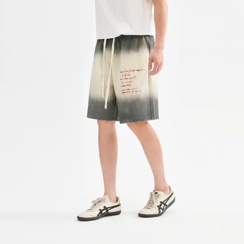 CHINISM Casual Shorts Unisex Washed Gray-3