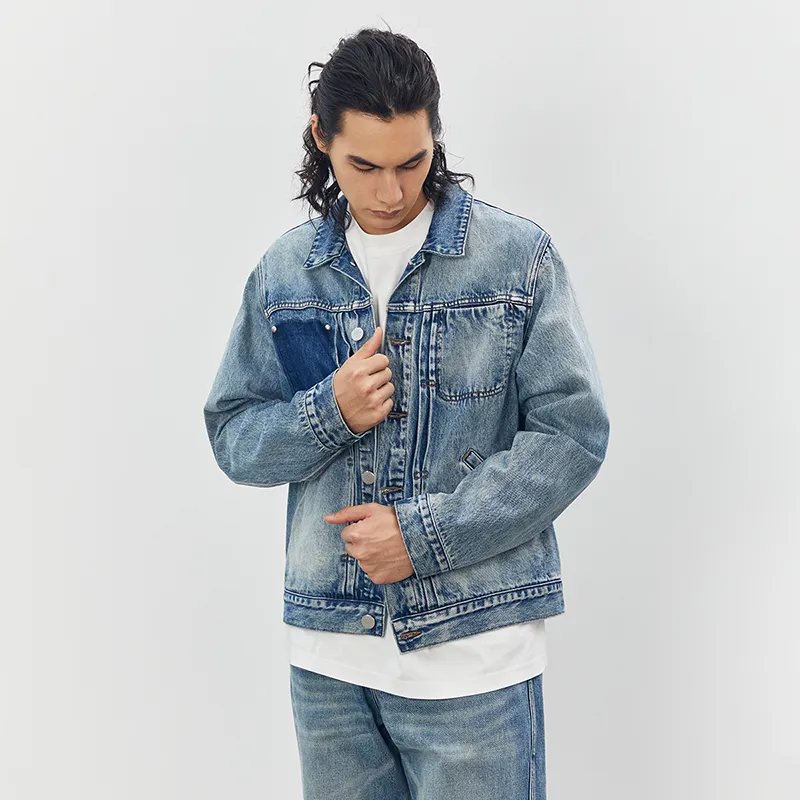 CHINISM Denim Jacket Unisex Blue-4