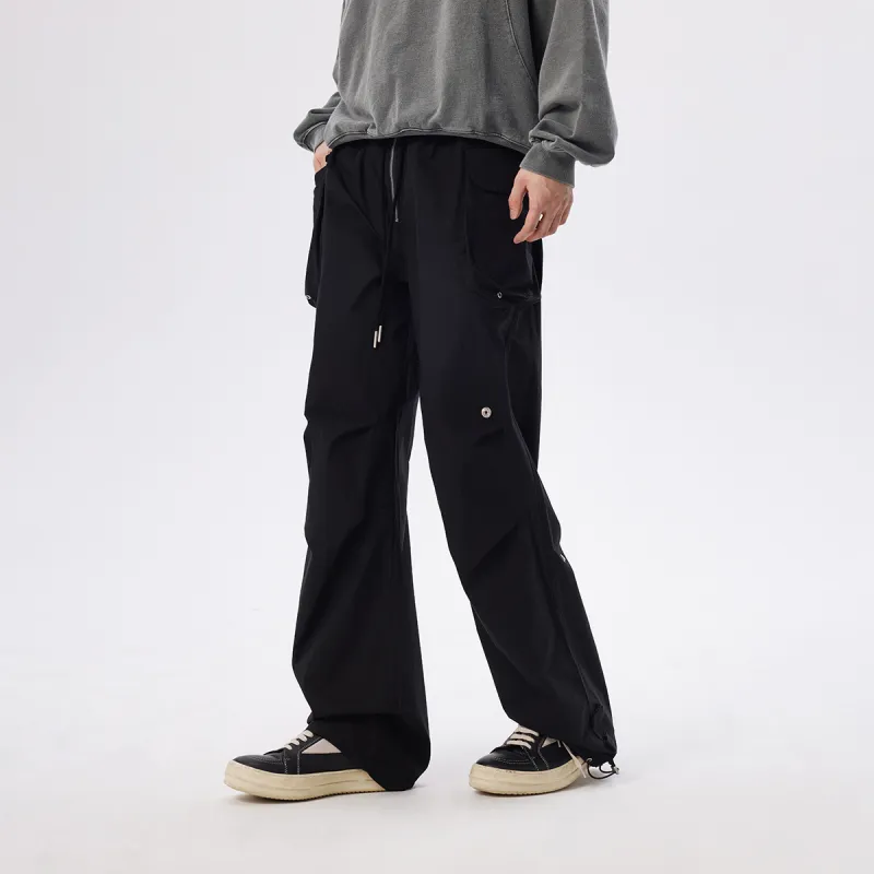 CHINISM Casual Pants Unisex Black-3