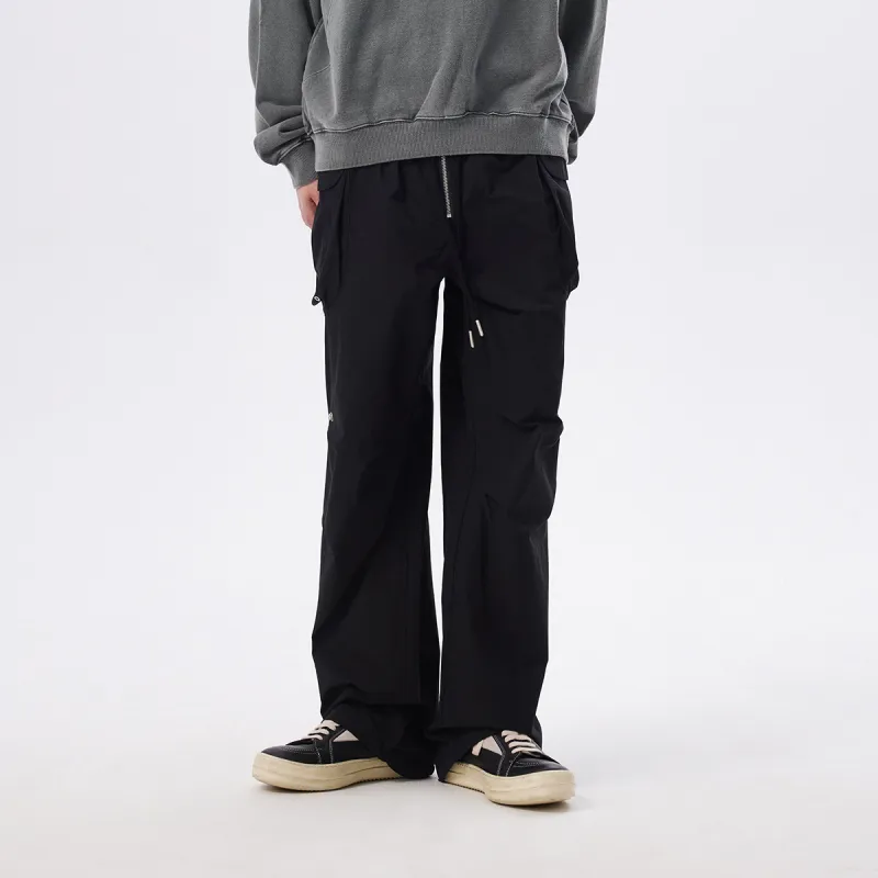 CHINISM Casual Pants Unisex Black-2