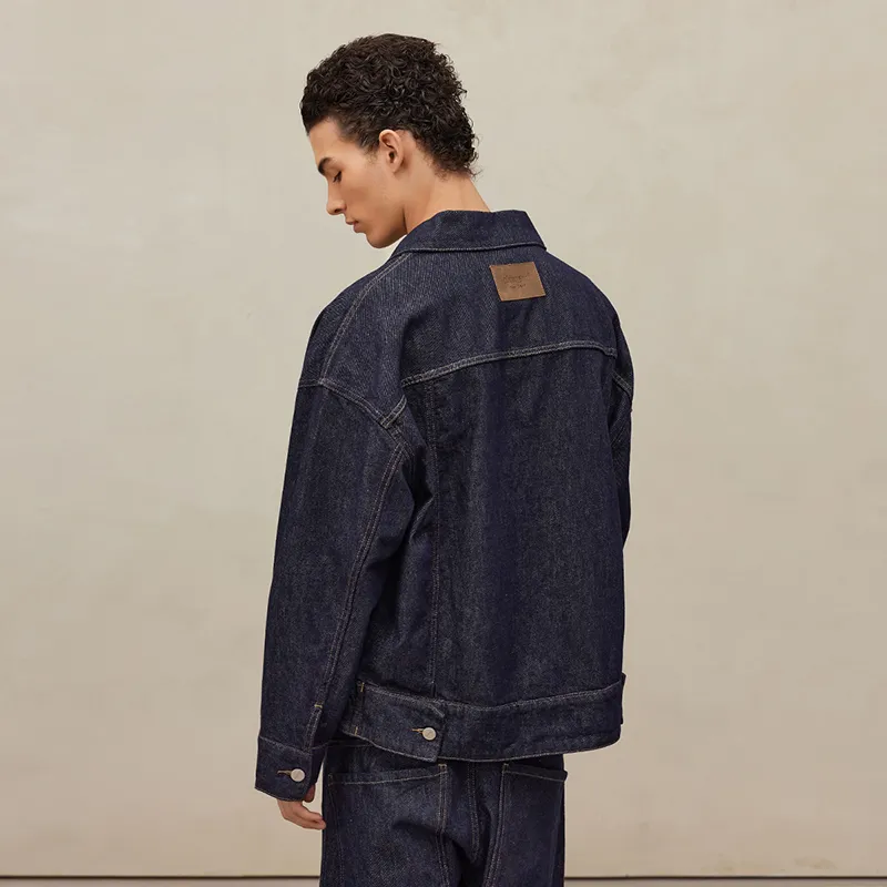 CHINISM Denim Jackets Unisex Blue Denim-3