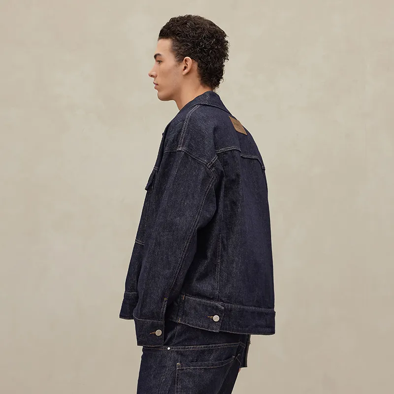 CHINISM Denim Jackets Unisex Blue Denim-4