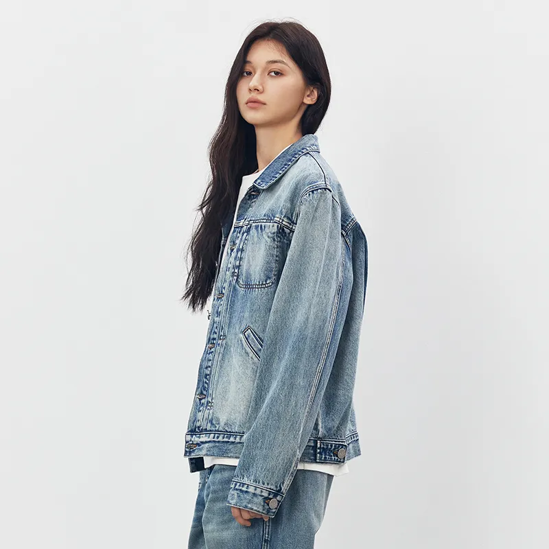 CHINISM Denim Jacket Unisex Blue-3
