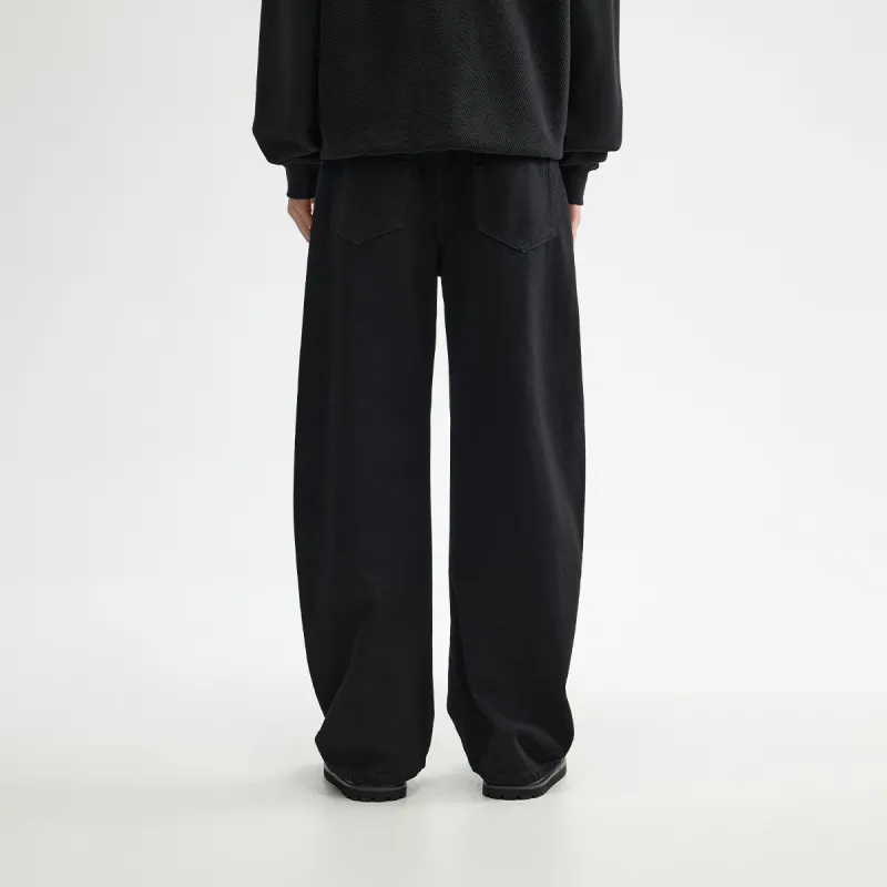 CHINISM Jeans Unisex Black Denim-5
