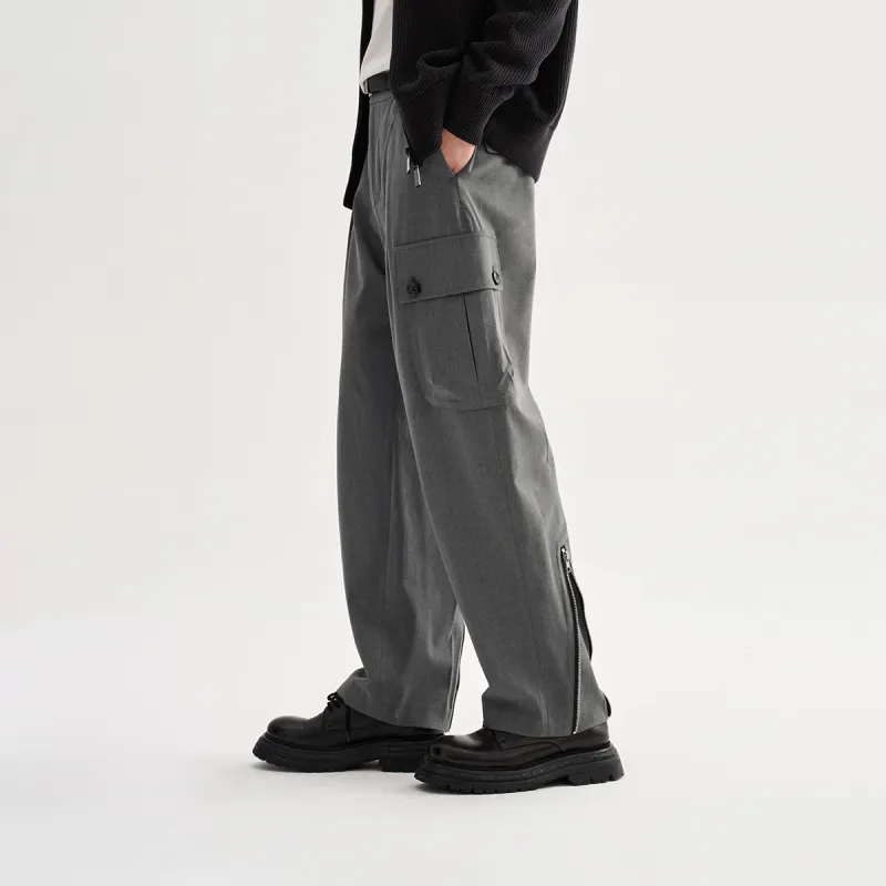 CHINISM Cargo Pants Unisex Dark Gray-5