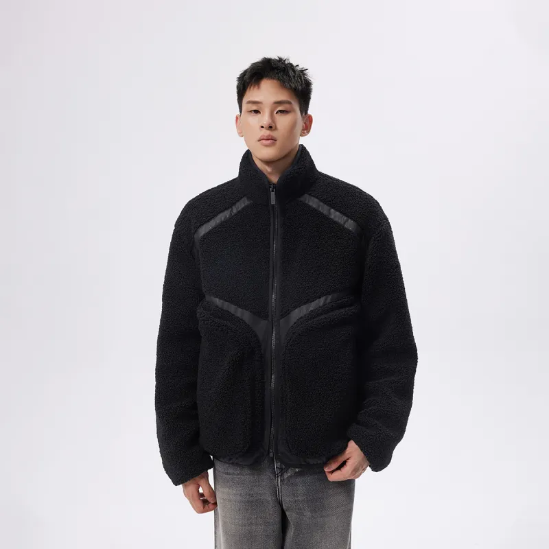 CHINISM Velvet feel Coat Unisex-5