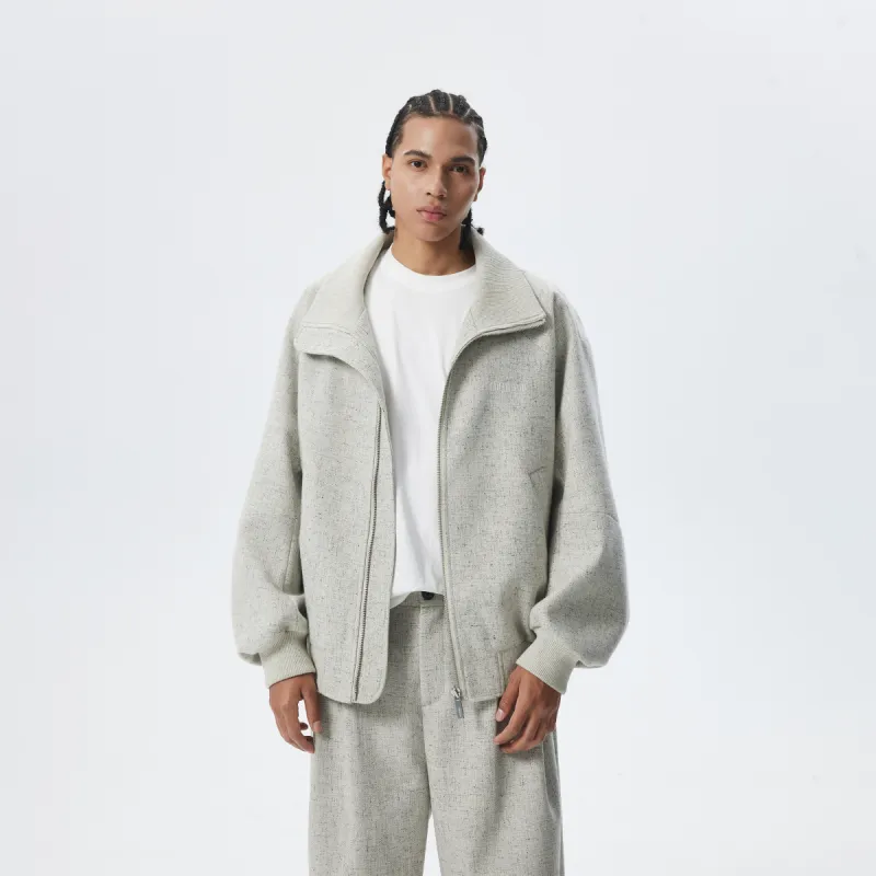 CHINISM Jackets Coats Unisex Heather Gray-3