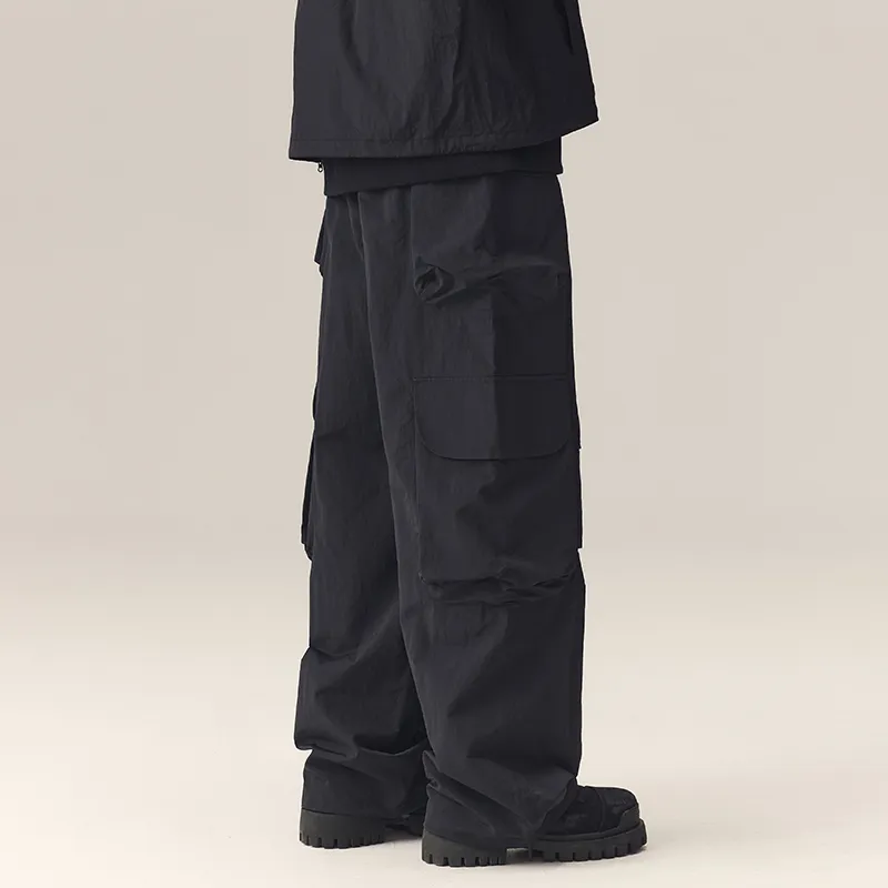 CHINISM Casual Pants Unisex Black-4