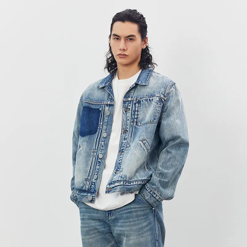 CHINISM Denim Jacket Unisex Blue-2
