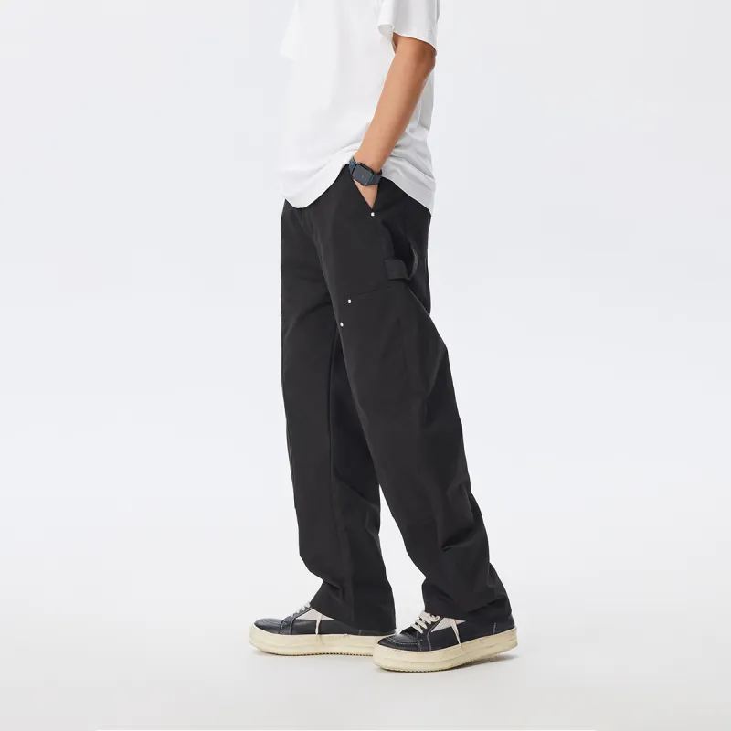 CHINISM Casual Pants Unisex Black-3