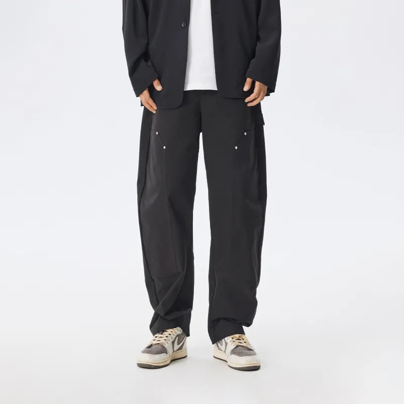 CHINISM Casual Pants Unisex Black-4