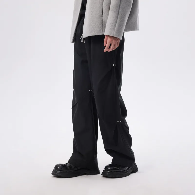 CHINISM Casual Pants Unisex Black-4