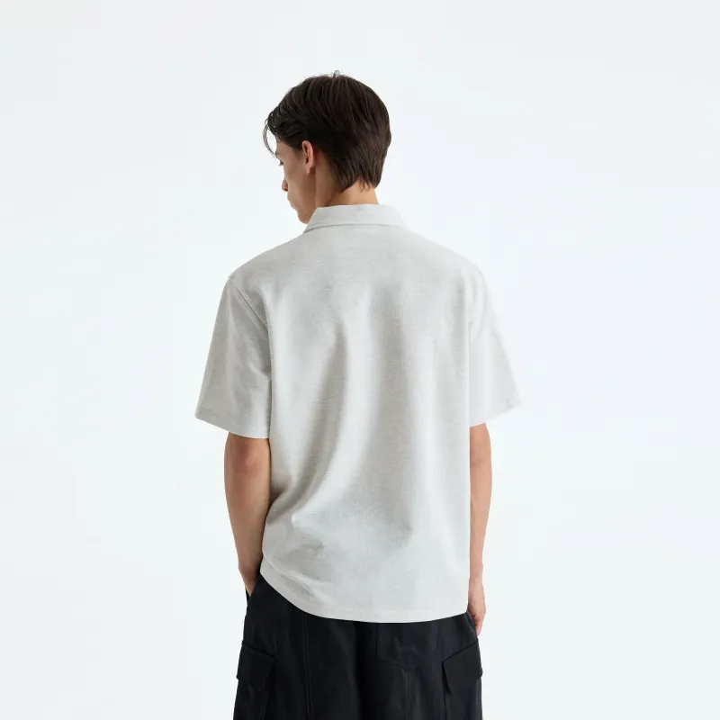 CHINISM Polo Shirts Unisex Heather Gray-3