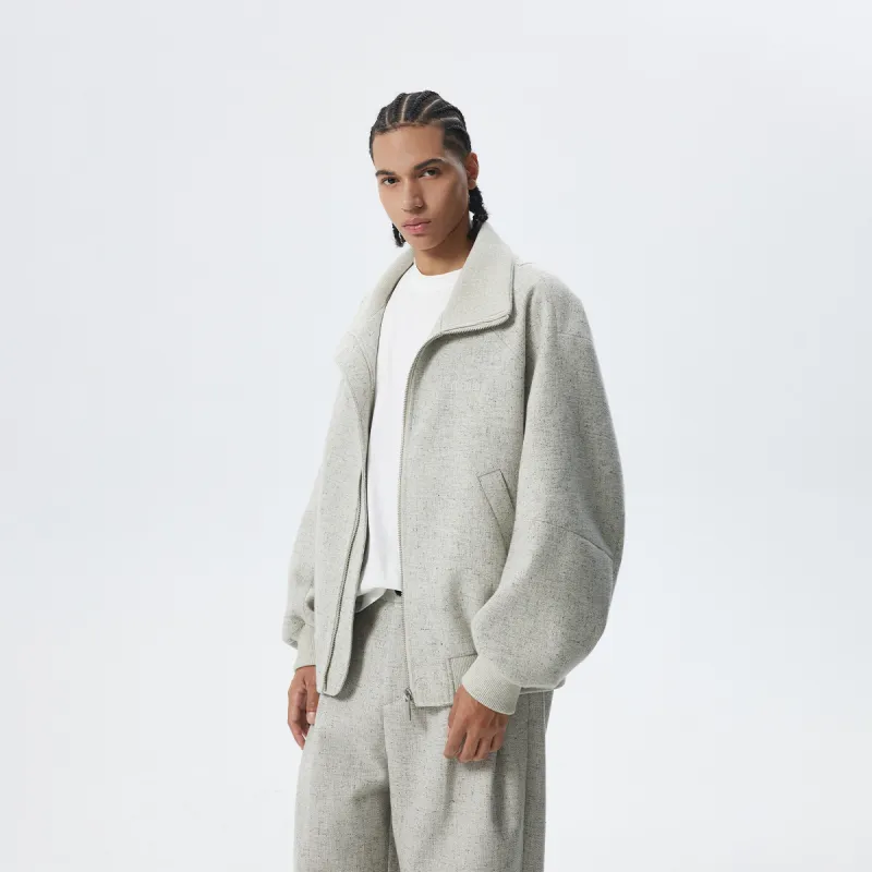 CHINISM Jackets Coats Unisex Heather Gray-5