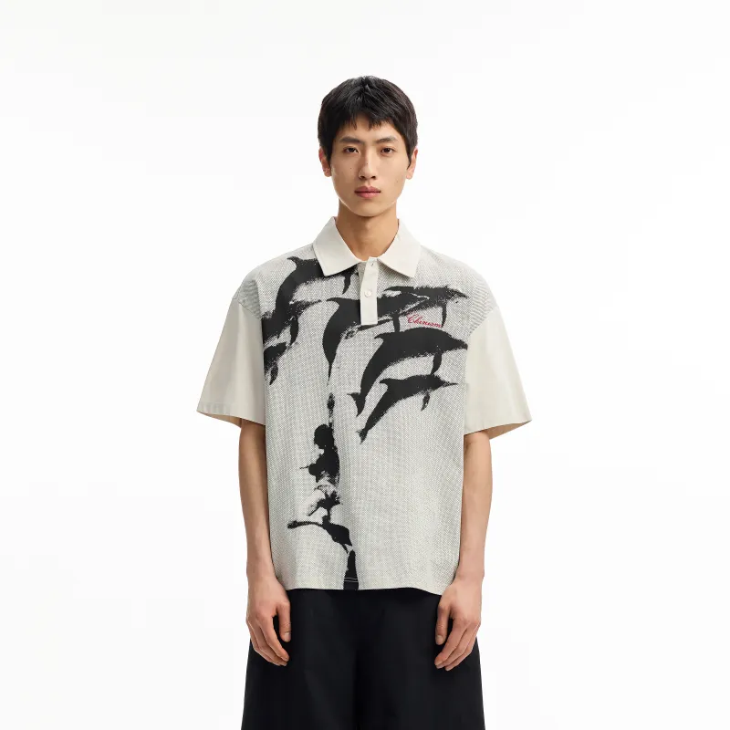 CHINISM Polo Shirts Unisex Light Coffee-2