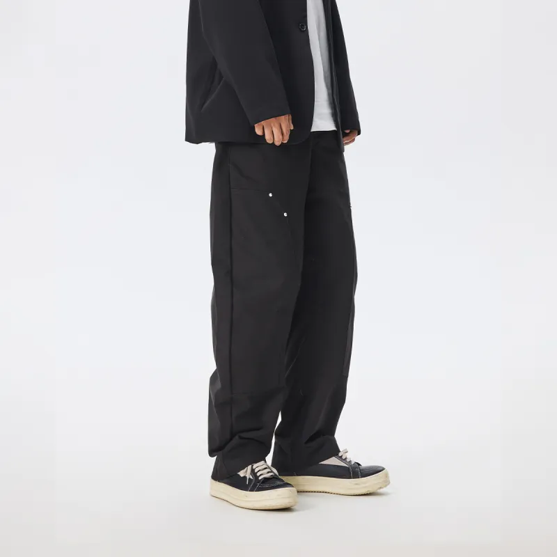 CHINISM Casual Pants Unisex Black-5