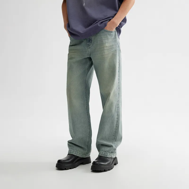 CHINISM Jeans Unisex Washed Blue-4